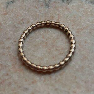 14K brown gold Narrow Naz band by sasa fine, size 6.25